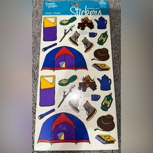 $1 Camping Adventure Sticker Sheet. New. $1 WITH ANY $10 ORDER OR MORE